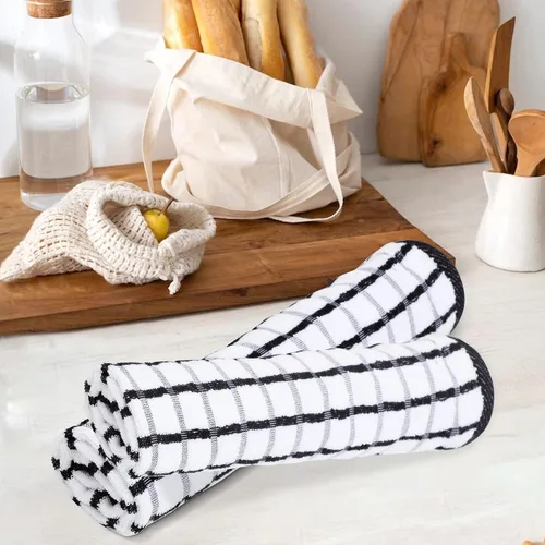 Miniatura 554 de Urban Villa Toallas de cocina 100% algodón para cocina (juego de 6) 20"x30" toallas de cocina altamente absorbentes, juego de ropa de cocina