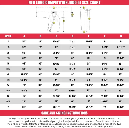 Miniatura 7 de Fuji Euro Competition Judo Gi