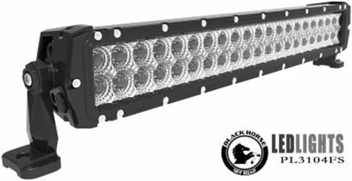 Miniatura 4 de Black Horse - Cepillo de rejilla resistente modular negro con luz LED de doble fila de 20 pulgadas, compatible con Toyota Tacoma-RU-TOTA16-B-KIT