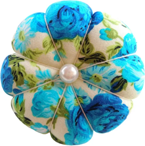 Miniatura 6 de CUSHYSTORE Alfiler de muñeca, cojín de aguja con flor floral con correa elástica ajustable para coser todas las muñecas, 3 pulgadas de largo x 3