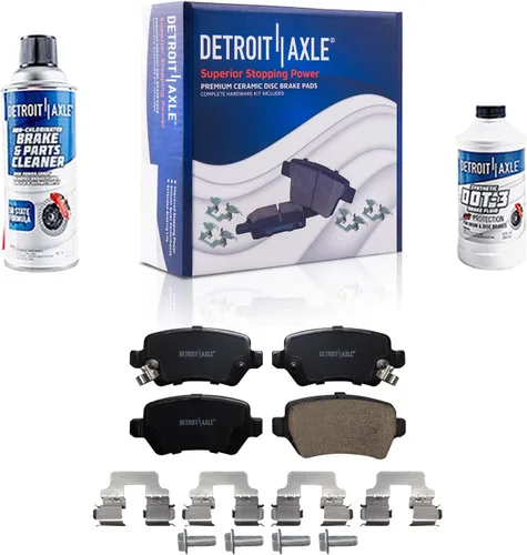 Miniatura 138 de Detroit Axle - Pastillas de Freno para Nissan Altima Sentra 350Z Juke INFINITI G35, Pastillas de Freno Cerámica Delanteras y Traseras Reemplazo