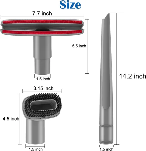 Miniatura 3 de Paquete de 3 herramientas para hendiduras, cepillo de polvo y accesorios para tapicería compatibles con Shark Navigator Lift-Away aspiradoras