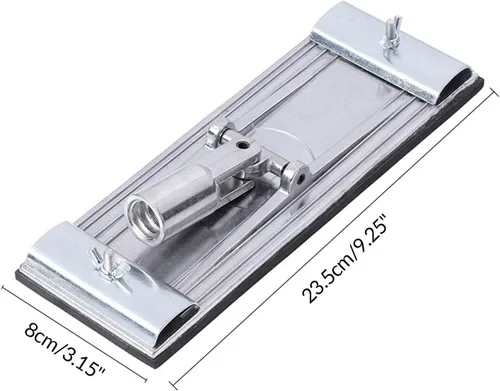 Miniatura 7 de Soporte de lijadora de aleación para paneles de yeso y lijado de carrocería automática, bloque de lijado manual de 0.197 in de grosor para uso