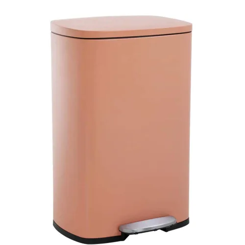 Miniatura 2 de Cubo de basura de acero inoxidable de 13 galones con tapa, cubos de basura grandes, papelera con pedal para cocina, baño, baño, oficina, papelera