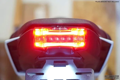 Miniatura 6 de Luces traseras LED secuenciales integradas con lente ahumada para Yamaha FZ-09 MT-09 2017-2020