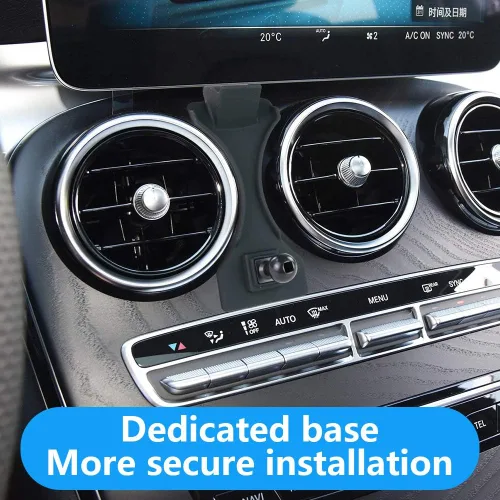 Miniatura 4 de LUNQIN - Soporte para teléfono de coche para Mercedes Benz Clase C 2019 2020 2021 C300 C63 C43 y Clase GLC-Class 2020 2021 2022 GLC300 GLC63 GLC43