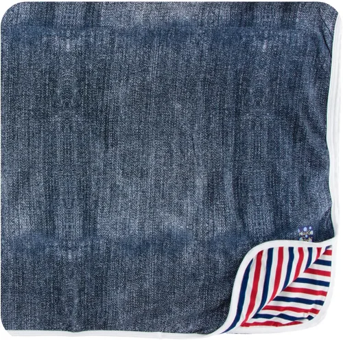 Miniatura 19 de KicKee Pants Manta estampada para niños pequeños, casas de Amazon, talla única