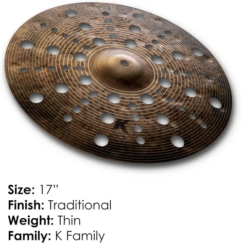 Miniatura 2 de Zildjian K1418 17" K Platillo especial especial de choque de basura seca