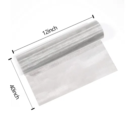 Miniatura 2 de Alambre tejido de acero inoxidable 304 malla fina malla de malla tejida de acero para malla de filtro, paño de filtración, 12 x 40 pulgadas