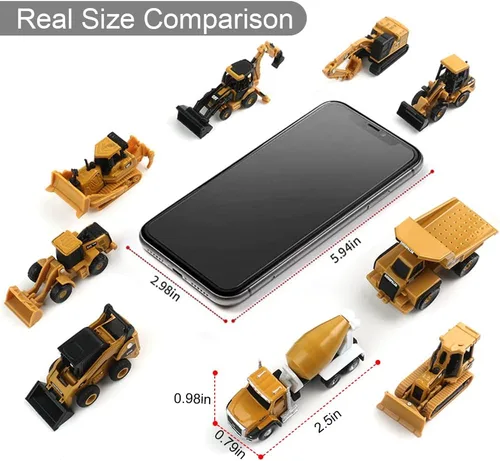 Miniatura 2 de EROCK Vehículos de construcción de aleación a escala 1:160 N – 1 unidad, juguete de camión de construcción fundido a presión, modelo de vehículo