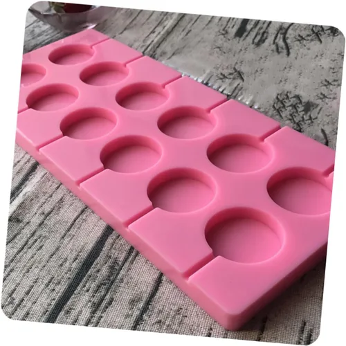 Miniatura 3 de Ciieeo Moldes redondos para piruletas de 12 capacidades, kit de moldes para Halloween, Navidad, caramelo duro, chocolate, chocolate de Navidad