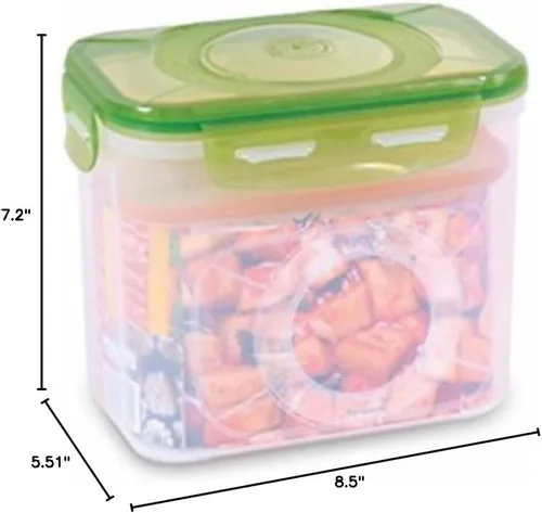 Miniatura 3 de e-jen Premium Kimchi, Sauerkraut - Contenedor para fermentación de probióticos con tapa de vacío interior, color Earthenware Verde, 0.9 galones/ 3.4