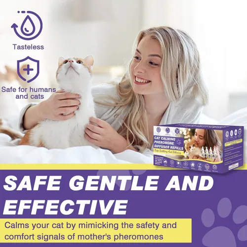 Miniatura 5 de Cat Calming Diffuser Refills, 8 Pack Pheromones for Cats Refill Long-Lasting 240-Day Supply Pheromone to Calm Cat Soothing Anxiety Stress 48