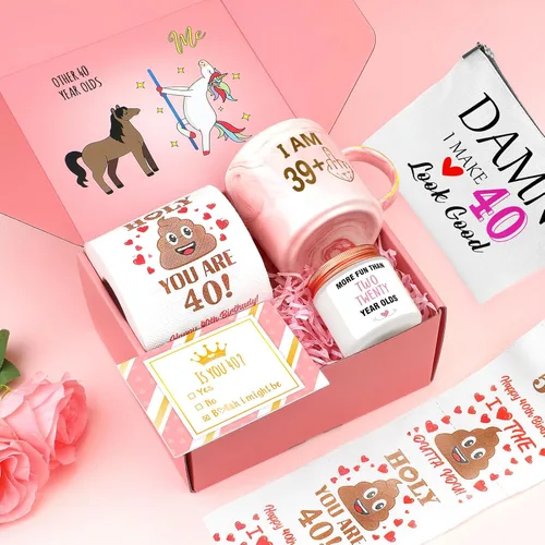 Miniatura 2 de Regalos de cumpleaños 40 para mujeres, divertidos regalos de cumpleaños de 40 años para mujeres, decoraciones de 40 y fabulosa, ideas de regalo