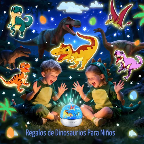 Miniatura 9 de Proyector de luz nocturna de dinosaurio de fuego, con 15 películas y música Bluetooth y luz nocturna de dinosaurio controlada a distancia, proyector
