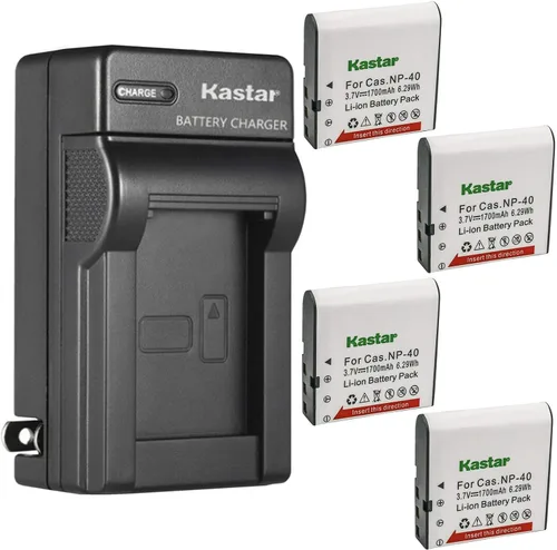 Miniatura 7 de Kastar Cargador de batería de pared AC para Casio NP-40 Casio Exilim Zoom EX-Z1080, Exilim Zoom EX-Z1200, Exilim Zoom EX-Z200, Exilim Zoom EX-Z30