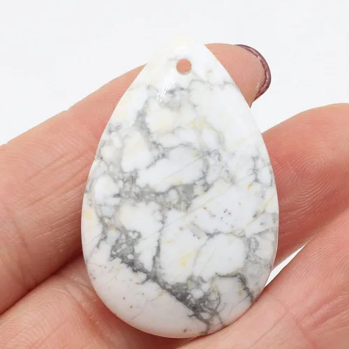 Miniatura 4 de 5 piezas de colgante de gota natural turquesa ágata imagen piedra curativa joyería mineral fabricación de bricolaje collar aretes accesorio Deco