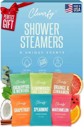 Cleverfy Shower Steamers - Aromaterapia - Regalos de cumpleaños para mujeres, mamá, esposa, abuela, ella, mejor amiga, hija, hermana, adolescentes y