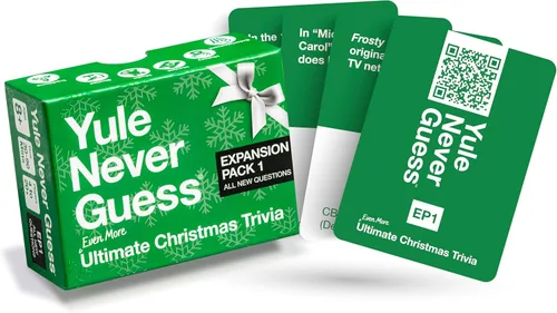 Juego de trivia de Navidad - Juegos de Navidad para fiesta familiar - Paquete de expansión de juegos familiares de Navidad 1