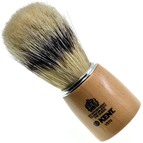 Miniatura 8 de Kent Infinity Plus - Brocha de afeitar con brocha sintética de tejón Silvertext ultra suave, cepillo de espuma y afeitado perfecto hecho para crema