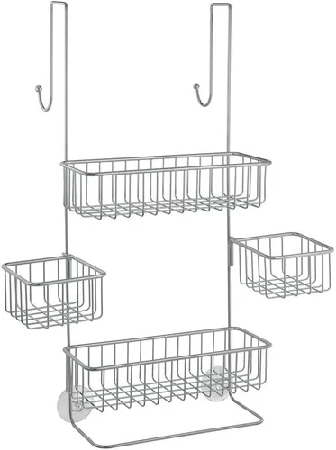 Miniatura 6 de iDesign Metalo - Organizador de ducha para baño, sobre la puerta, con cestas de almacenamiento para champú, acondicionador, jabón, color negro mate
