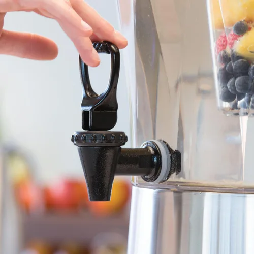 Miniatura 6 de Service Ideas - CBDRT3SS - Despachador de bebidas, sin BPA, de acero inoxidable, redondo, 3 gal. CBDRT3SS acero inoxidable y plástico, certificado