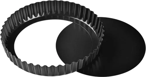 Miniatura 9 de Sartén rectangular para tartas de 13 pulgadas con parte inferior suelta extraíble, antiadherente, oblongo para hornear en horno (dorado champán)