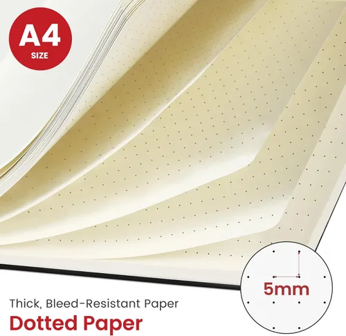 Miniatura 2 de Taja Cuaderno con forro en espiral, cuadernos de 8.5 x 11 pulgadas para trabajo, diario grande A4 para mujeres y hombres, cuaderno de diario