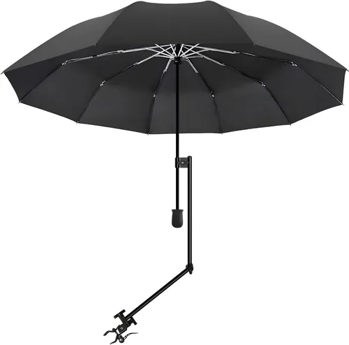 Miniatura 43 de XLINGZA Sombrilla de playa UPF 50+ con abrazadera universal ajustable