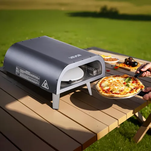 Miniatura 8 de VEVOR Horno de Pizza de Propano para Exteriores, Hornos de Pizza de Gas Propano de Rotación Automática de 12 pulgadas, Cocinador de Pizza Portátil