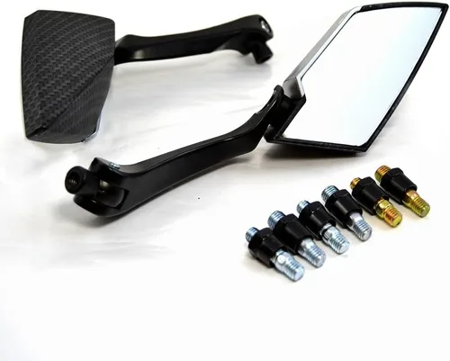 Miniatura 3 de SCUUBE Espejo retrovisor para motocicleta Kawasaki ER6F ER6N Z750 Z1000 Z800 Z900 Scooter E-Bike Espejo retrovisor Espejo trasero 0.315 in 0.394 in