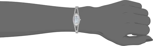 Miniatura 4 de Armitron 753531MPSV - Reloj de pulsera de tono plateado con cristales auténticos, plateado