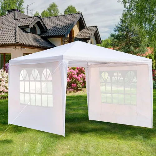 Miniatura 4 de BELANITAS Tiendas de campaña de fiesta de 10 x 10 con 3 ventanas, tienda de campaña para fiestas, cenador para eventos de cumpleaños, jardín