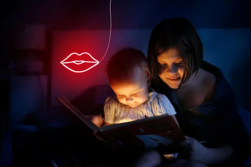 Miniatura 7 de AdvPro Lips Kiss Girl Room Flex Silicone LED Neon Sign - Azul - st16s32-fnu0048-b