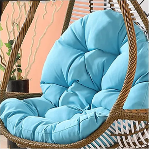 Miniatura 11 de Cojín de columpio para silla de huevo de ratán, para exteriores e interiores, reemplazo de cojín para silla de huevo, lavable y grueso, cojines
