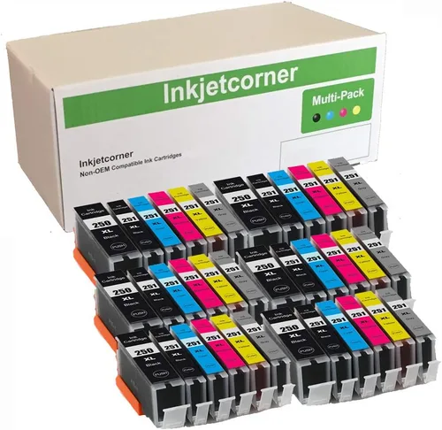 Cartuchos de tinta compatibles de repuesto para PGI-250XL CLI-251XL 250XL 251XL para uso con iP8720 MG7520 MG6320 MG7120 (paquete de 36)