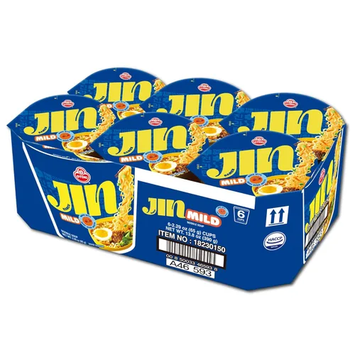 OTOKI Jin Ramen Fideos de Taza Suaves – Auténtico Ramen de Taza Coreano Instantáneo con Caldo de Hueso de Res Cocido a Fuego Lento por 13 Horas,
