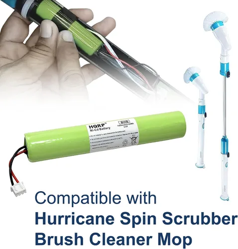 Miniatura 6 de HQRP Batería compatible con Hurricane Spin Scrubber Brush Cleaner Mop Spin-Scrubber Bañera