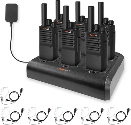 Miniatura 11 de Walkie Talkies MC-180 - Paquete de 2 unidades para adultos de largo alcance recargable de 2550 mAh, radios portátiles FRS bidireccionales, radios