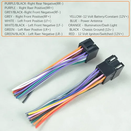 Miniatura 3 de Adaptador de arnés de cable ISO de radio macho hembra de 16 pines para Peterbilt Freightliner International Semi Truck Volvo Sterling Mack Kenworth