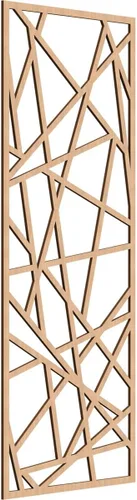 Miniatura 79 de Conway Paneles de pared decorativos de madera con calado, 9 3/8 pulgadas de ancho x 24 3/8 pulgadas de alto x 1/4 de alto, aliso