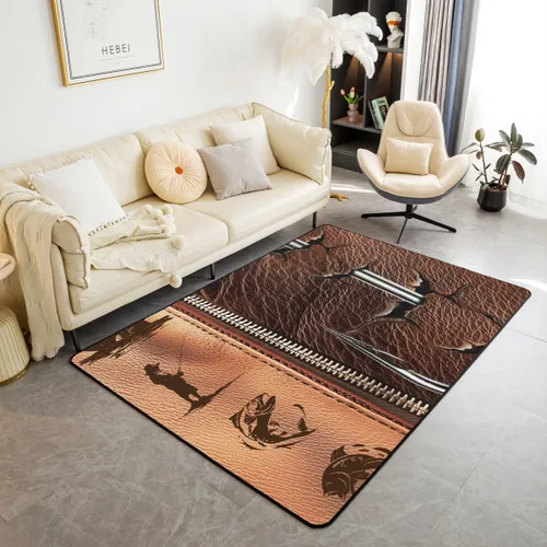 Miniatura 47 de Erosebridal American Flag Area Rugs 3x5 for Bedside Kitchen Army Green Camo Washable Rug Bear Claw Hunting Theme Decorative Accent Rug Camoflage