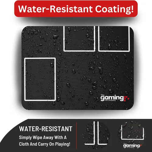 Miniatura 4 de The Gaming Mat Company Tapete de juego compatible con 2 jugadores para cartas de Pokémon: 28.35 x 28.35 x 0.08 pulgadas, tapete de batalla blanco