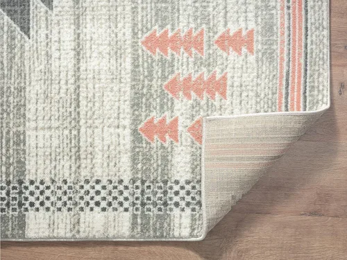 Miniatura 9 de Abani Porto Collection - Alfombra rectangular de 3 x 5 pies, alfombra decorativa rectangular con estampado tribal beige turco y azul