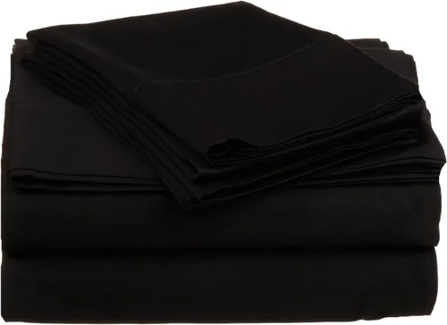 Miniatura 6 de Ropa de cama de algodón egipcio oro Solid satén 6pcs cama hoja Set 100% algodón egipcio de 600 hilos, Solid, 21 inches Deep Pocket