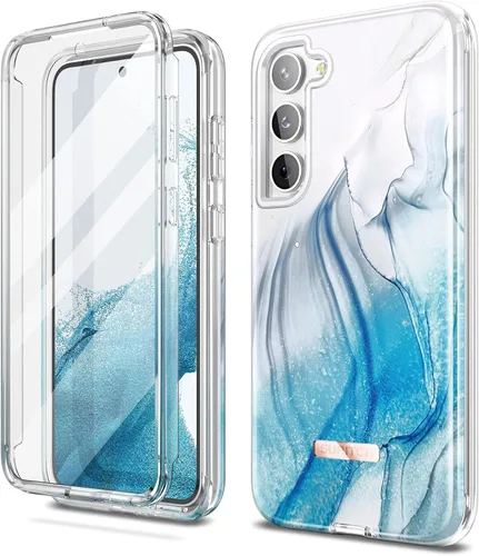 Miniatura 12 de SURITCH Funda para Samsung Galaxy S23 Plus, protector de pantalla integrado, protección de doble capa, protección completa, a prueba de golpes, Negro