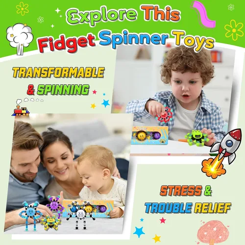 Miniatura 6 de 9 juguetes giratorios para niños y adultos, recuerdos de fiesta para niños, bolsas de golosinas a granel, juguete sensorial para aliviar el estrés
