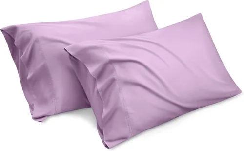 Miniatura 5 de Luxury Hotel Collection - Juego de 2 fundas de almohada tamaño King, color beige liso, microfibra cepillada suave, resistente a las arrugas