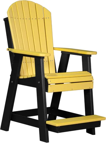 Miniatura 22 de LuxCraft Silla Balcón - Altura del mostrador - Aruba sobre Negro