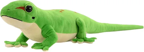 FRANKIEZHOU Animal de peluche realista de Gecko, color verde, 21.65 pulgadas, animal de peluche de lagarto para niños, juguete suave para abrazar